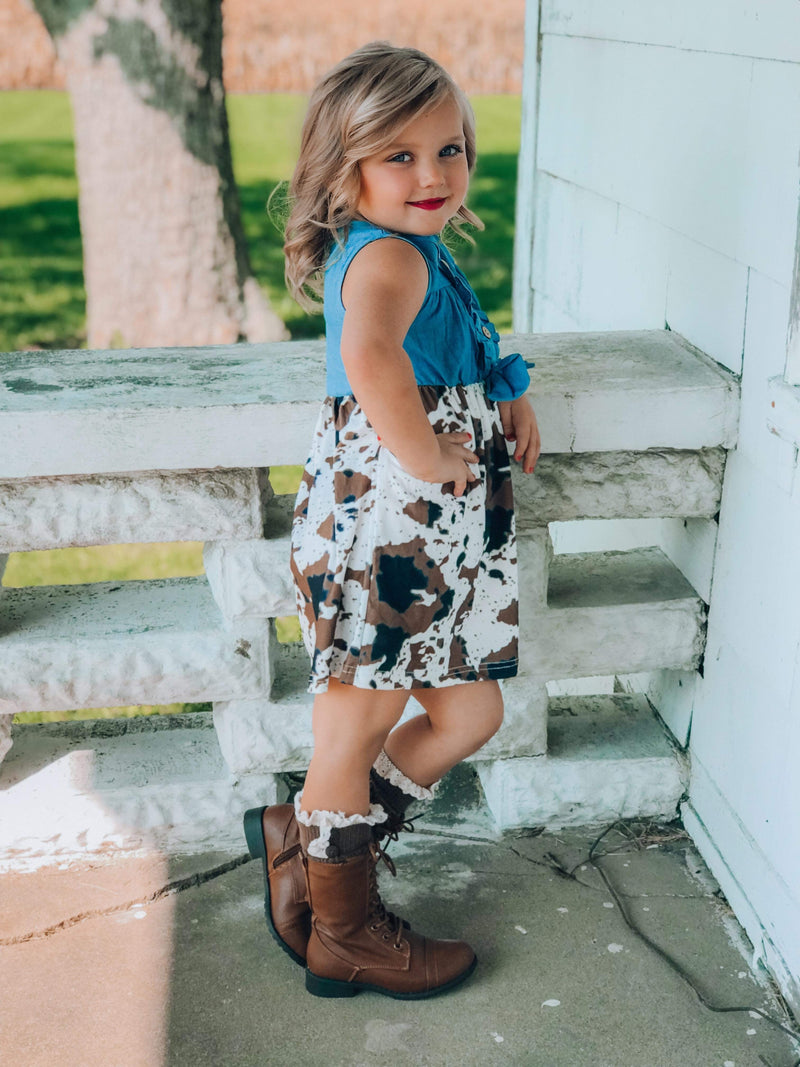 Brown cow dress