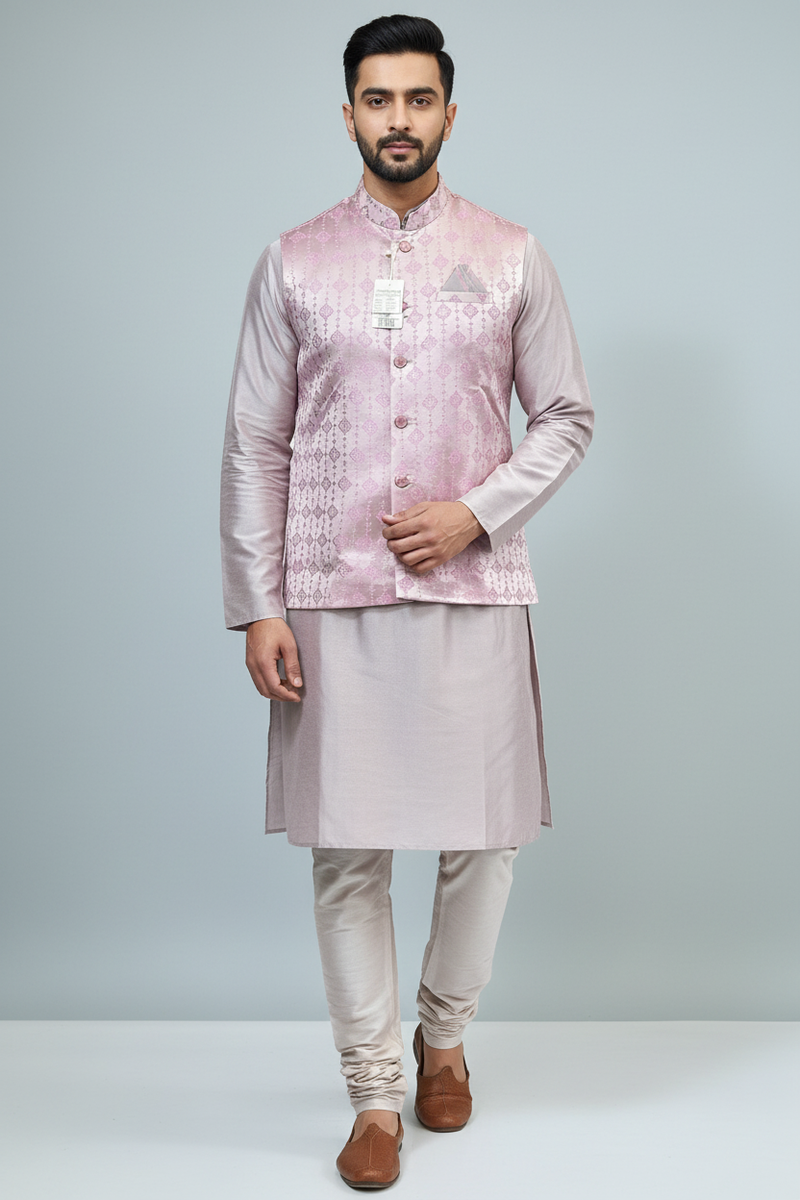 Men’s kurta set with jacket