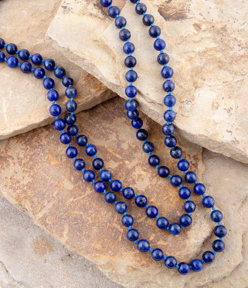 Immeasurable Blue Lapis Wrap Necklace