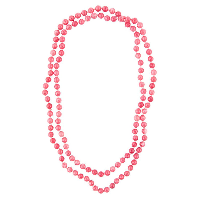 Immeasurable Pink Jade Wrap Necklace