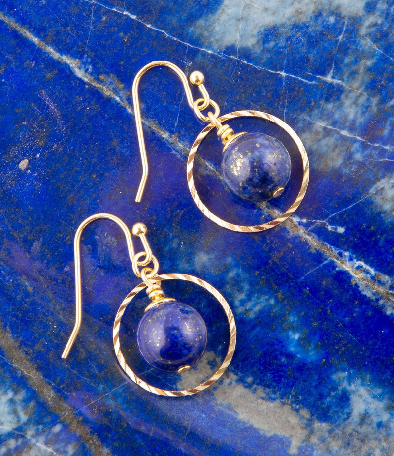 In The Loop Lapis Earrings