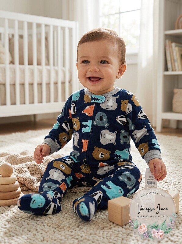 Carter's Baby Boys Fleece Footed Pajamas