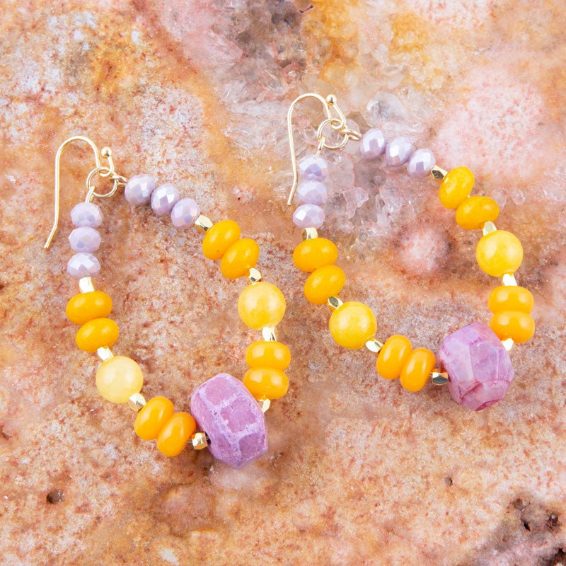 Iris Lilac Jade Earrings