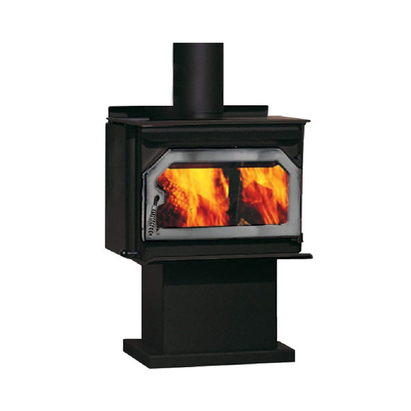 Ironstrike Striker S160 Premium Wood Burning Stove With Traditional Black Door (SAK72045)