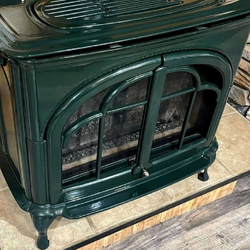 Ironstrike Serefina Modern Freestanding Direct Vent Cast Iron Gas Stove With Protective Sreen [CI1500/1502/1504/2500/2504/2506DVF] (SAK58291)