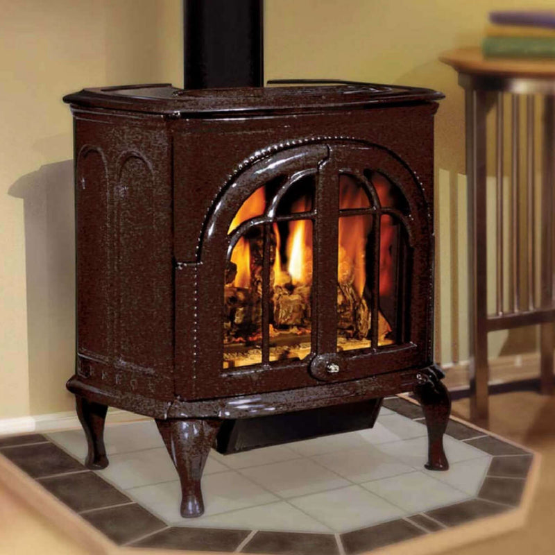 Ironstrike Serefina Modern Freestanding Direct Vent Cast Iron Gas Stove With Protective Sreen [CI1500/1502/1504/2500/2504/2506DVF] (SAK58291)