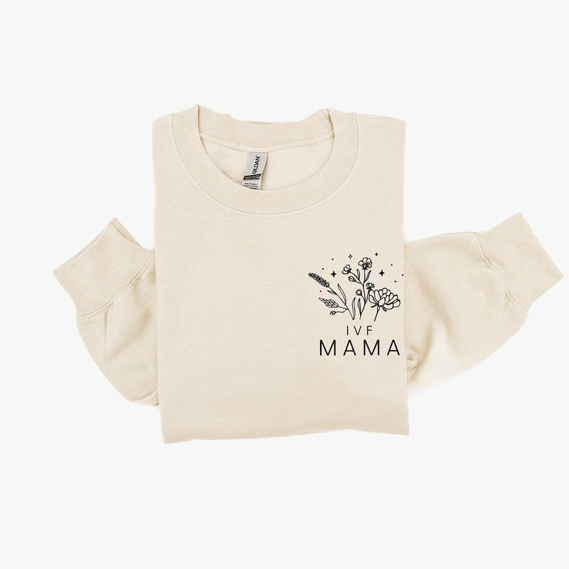 IVF MAMA - Bouquet - Pocket Size - BASIC FLEECE CREWNECK