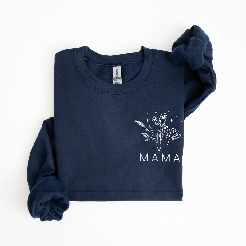 IVF MAMA - Bouquet - Pocket Size - BASIC FLEECE CREWNECK