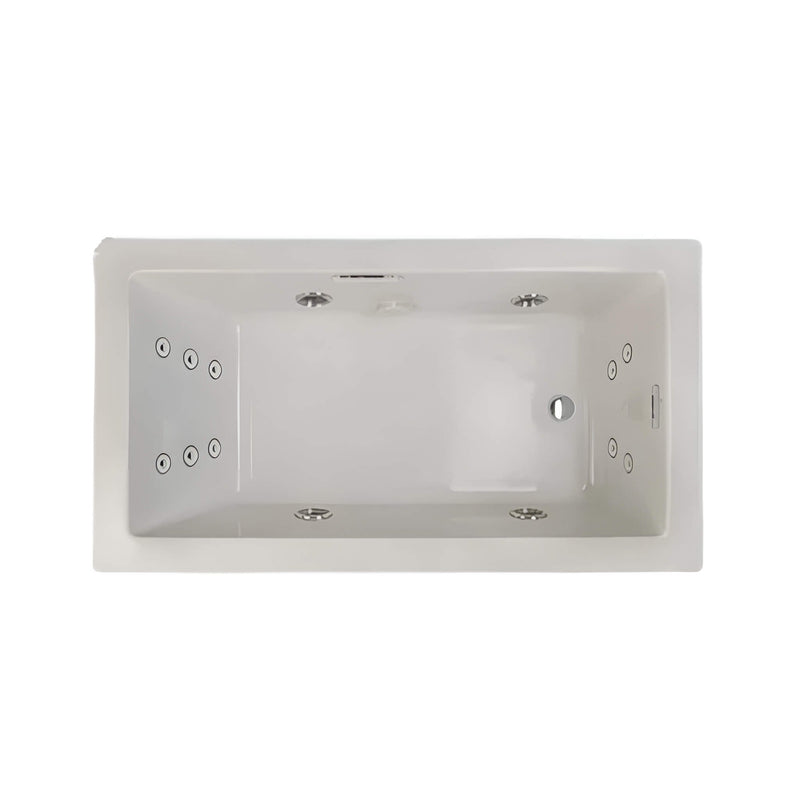 Jacuzzi Elara 72-Inch Drop-In Whirlpool Bathtub With 10 AccuPro Jet [JELA7242WRL2HX] (SAK32651)