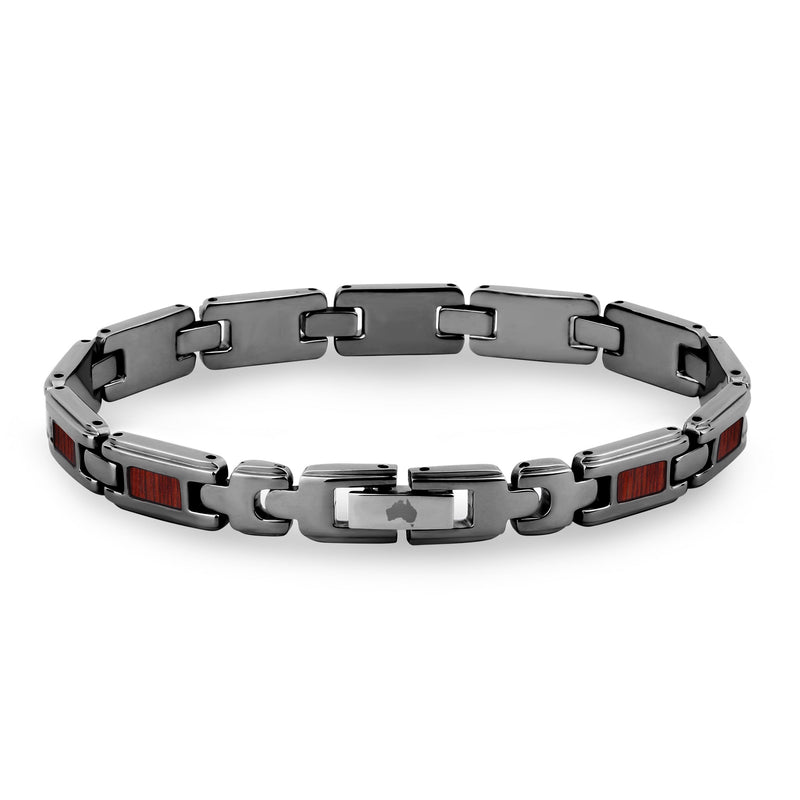 Jarrah Ladies Link Bracelet - Gunmetal
