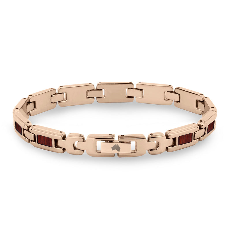 Jarrah Ladies Link Bracelet - Rose Gold