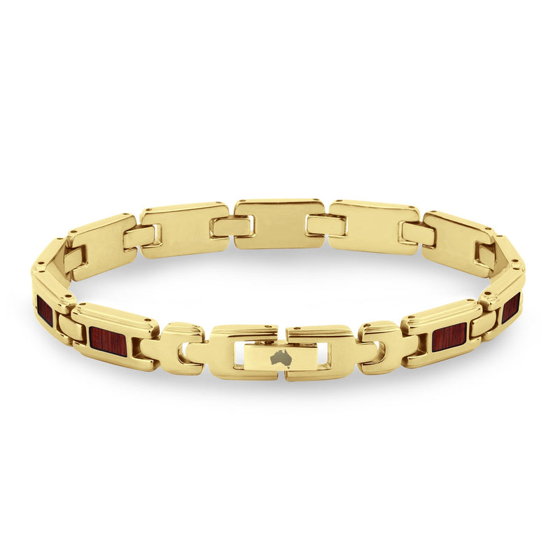 Jarrah Ladies Link Bracelet - Yellow Gold