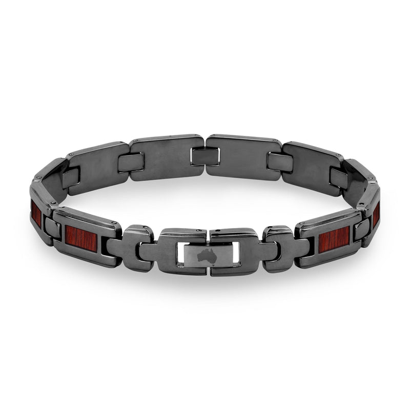 Jarrah Men's Link Bracelet - Gunmetal