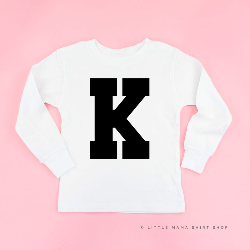 Varsity Initials - Child Long Sleeve Tee