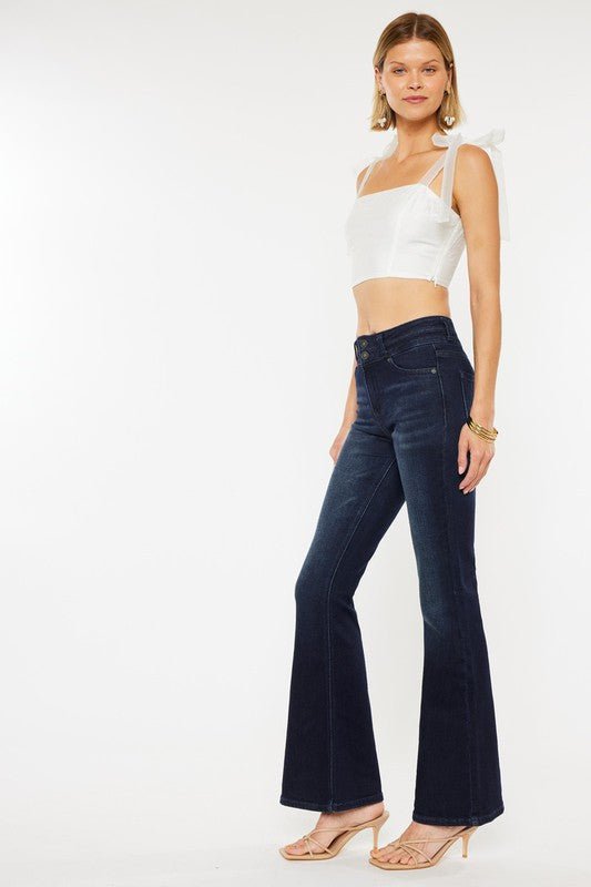 Kan Can High Rise Flare Jeans - Size 5 and 13 available