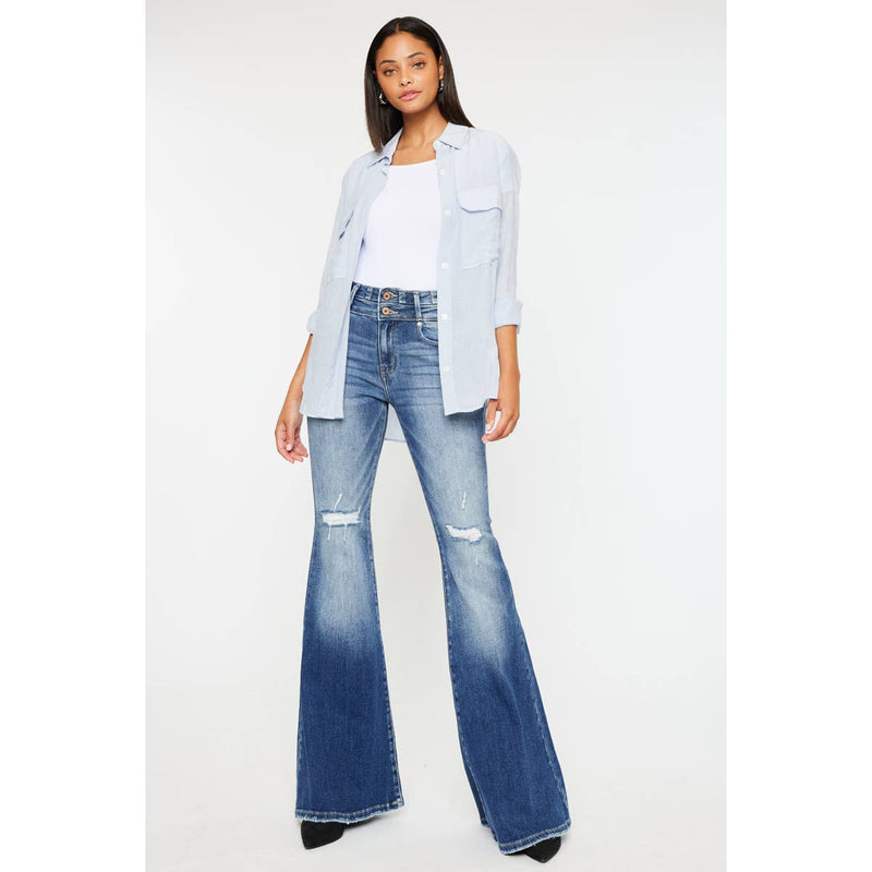 Kan Can High Rise Super Flare Jeans - Sizes 7 and 9 available
