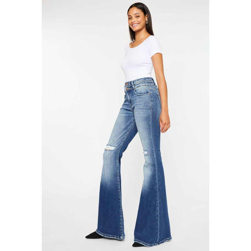 Kan Can High Rise Super Flare Jeans - Sizes 7 and 9 available