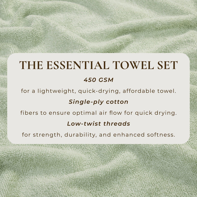 Cotton Terry Bath Towel Set - Cooper Collection