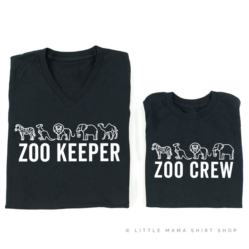ZOO KEEPER + ZOO CREW - Set of 2 Matching Shirts