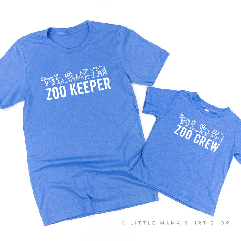 ZOO KEEPER + ZOO CREW - Set of 2 Matching Shirts