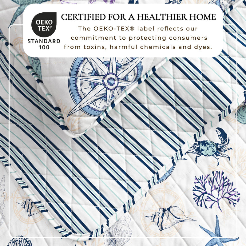 Azure Collection Coastal Quilt Set