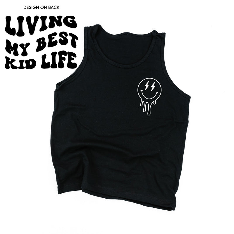 Living My Best Kid Life (w/ Melty Lightning Eyes) - YOUTH JERSEY TANK