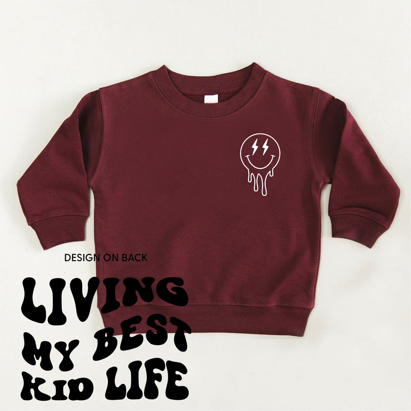 Living My Best Kid Life (w/ Melty Lightning Eyes) - Child Sweater