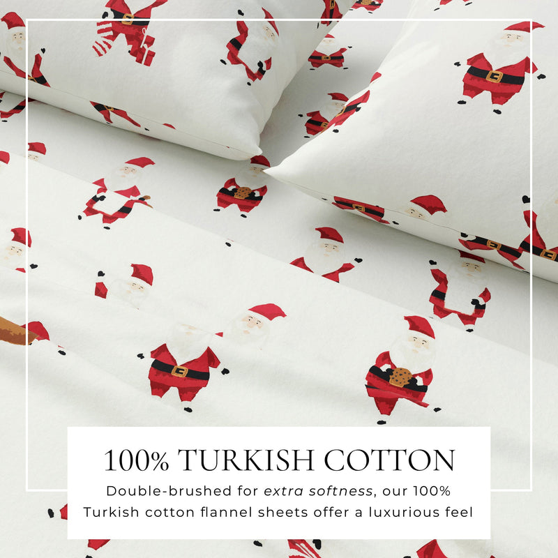 4-Piece Turkish Cotton Flannel Sheet - Whittaker Collection