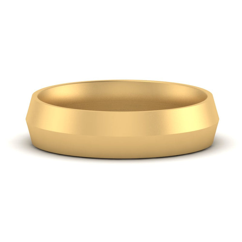 4 mm Comfort Fit Knife Edge Mens Band