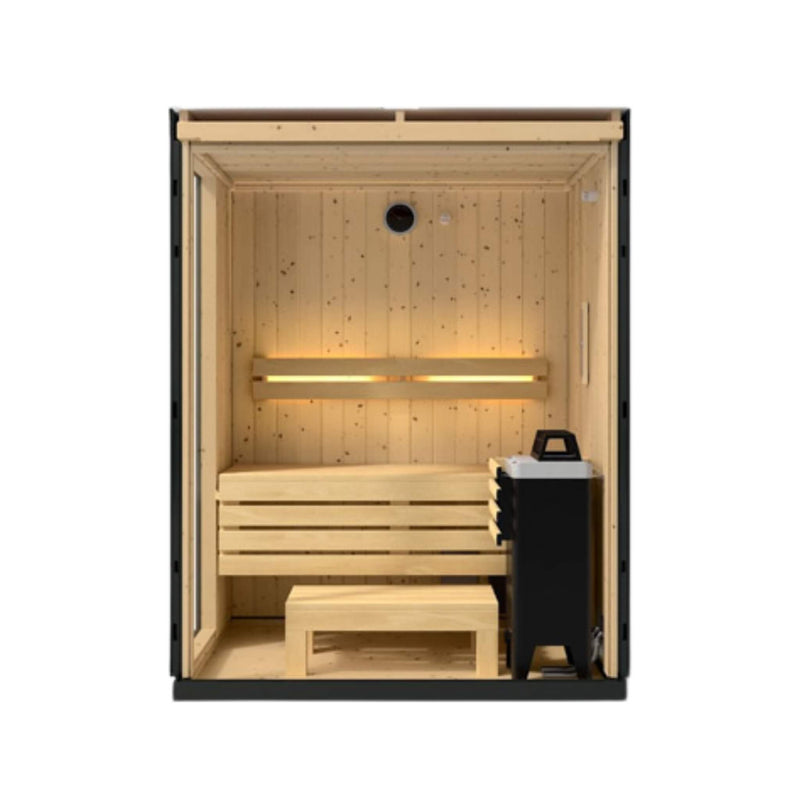 Kohler C1 Indoor Graphite Gray Freestanding Alcove Design Sauna Kit (SAK93182)