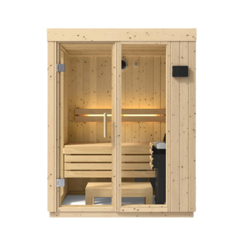 Kohler C1 Luxury Indoor Scandinavian Spruce Home Sauna Kit (SAK60418)