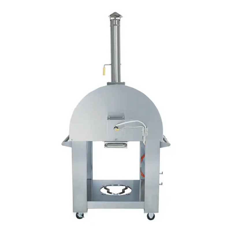 KoKoMo Grills Premium 32" Stainless Steel Dual Fuel Gas Or Wood Fired Pizza Oven (SAK14753)