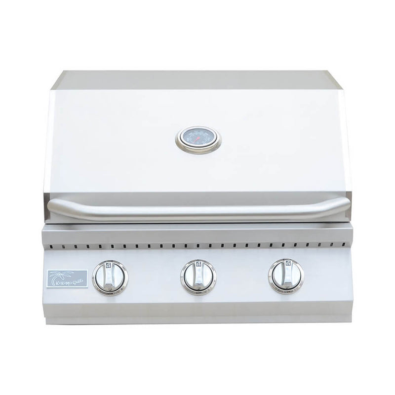KoKoMo Grills 26" Premium 36K BTU LP/NG 3 Burner Built-In Stainless Steel Gas Grill (SAK82173)