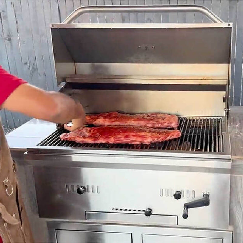 KoKoMo Grills Premium Built-In Charcoal Grill With 304 Stainless Steel And Adjustable Heat Tray, 32" (SAK32504)