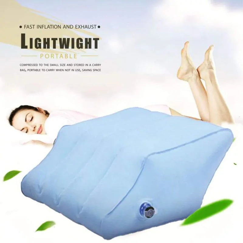 Inflatable Leg Pillow for Travel and Relaxation