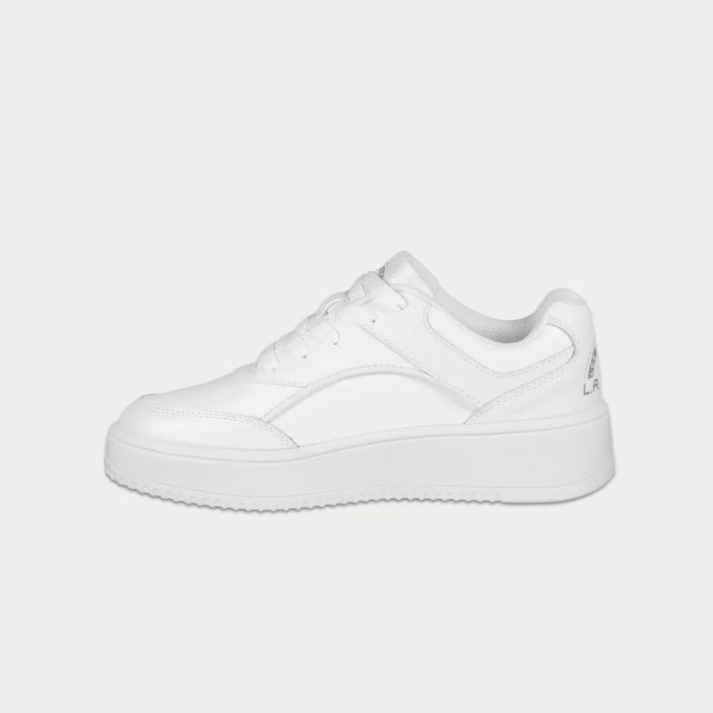 LA Gear Kids Flame Lowtop | White