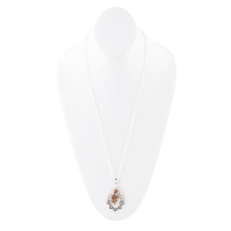 Lace Purple Matrix Pendant Necklace