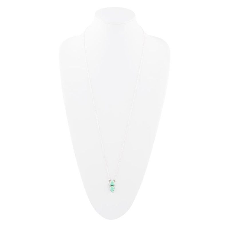 Lahana Green Chrysoprase and Sterling Silver Necklace
