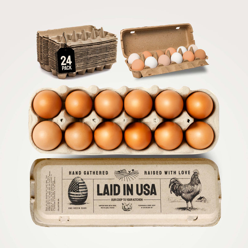 Laid in USA: Reusable, Compostable Egg Cartons (Bulk)