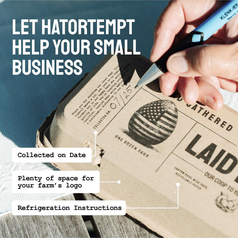 Laid in USA: Reusable, Compostable Egg Cartons (Bulk)