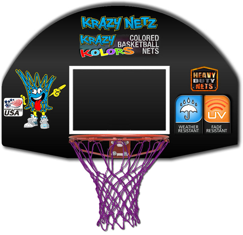 Krazy Netz Heavy Duty Purple Basketball Rim Net