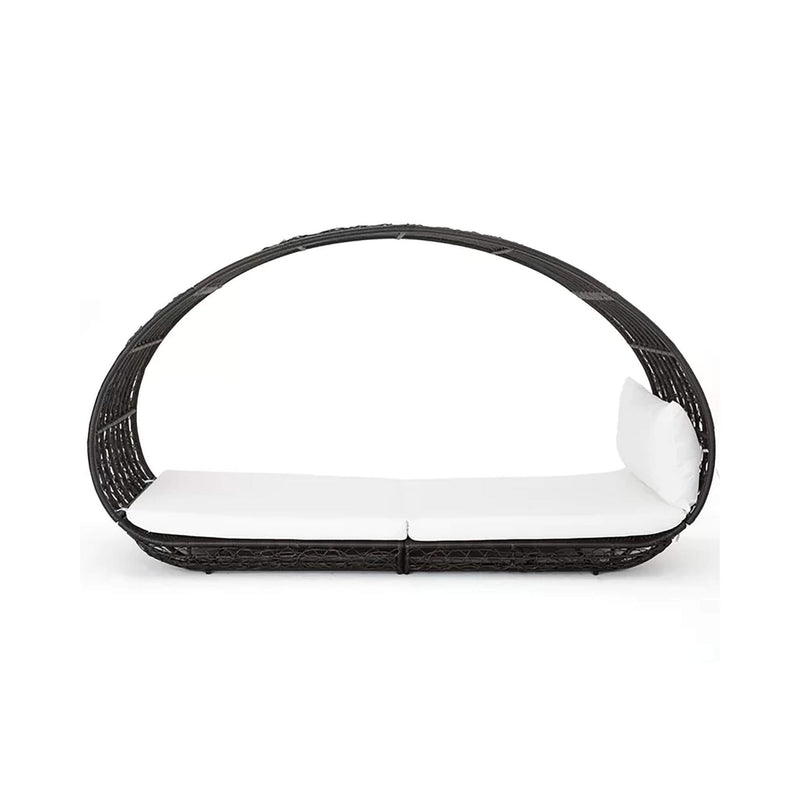 Alora Large 2-Person Abigal Outdoor Wicker Daybed With Aluminum Frame And Cushions (SAK23942)