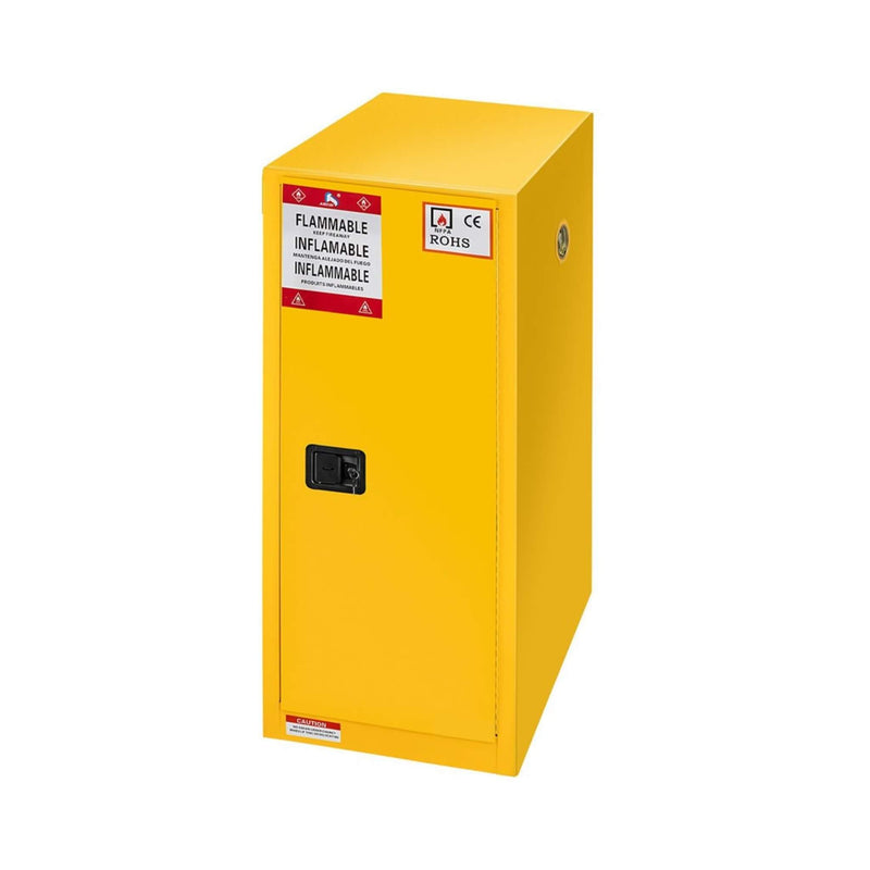 Large Yellow Heavy-Duty Flammable Welded Fireproof Storage Cabinet, 35" (SAK52837)