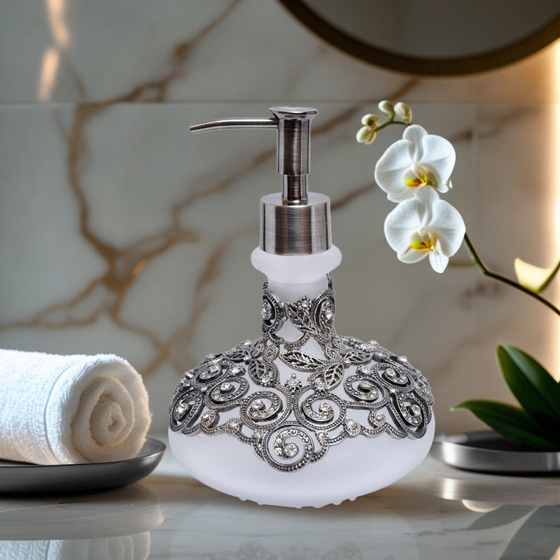 The Millicent - Modern Decorative Bathroom Accessory Handmade Soap Dispenser Gift for Mom 12.5oz