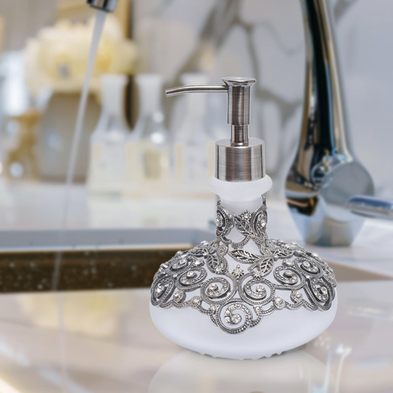 The Millicent - Modern Decorative Bathroom Accessory Handmade Soap Dispenser Gift for Mom 12.5oz