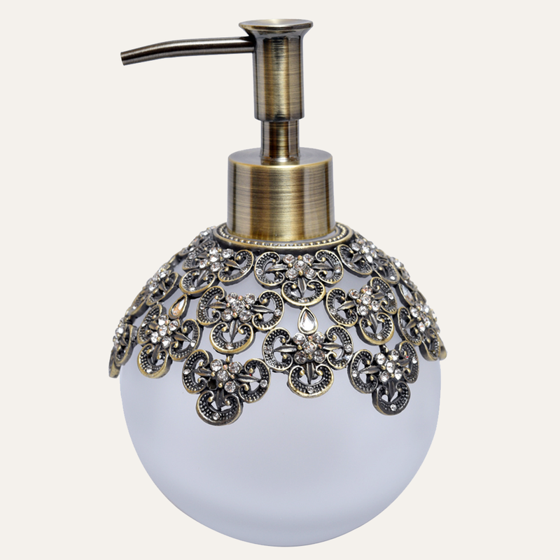 Colette Charm – Modern Decorative Bathroom Accessory Handmade Soap Dispenser, Gift for Mom