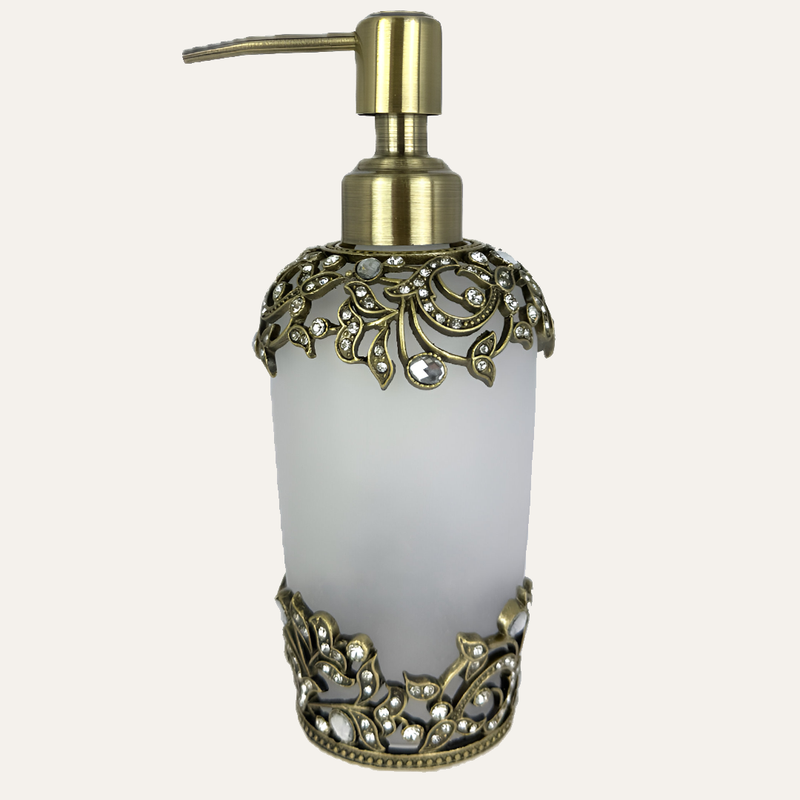 Liora Bloom – Modern Decorative Bathroom Accessory Handmade Soap Dispenser, 9 oz