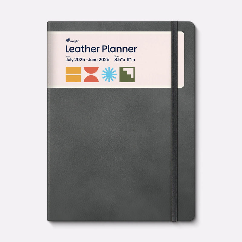 Leather Planner Jun 2025 - Jul 2026