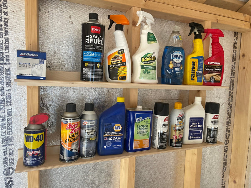 Ledge Shelf – Garage Organization for Bottles & Cans
