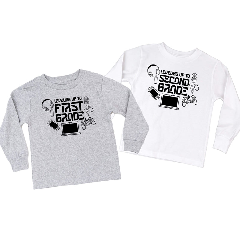 Leveling Up To (Choose Your Grade) - Child Long Sleeve Tee